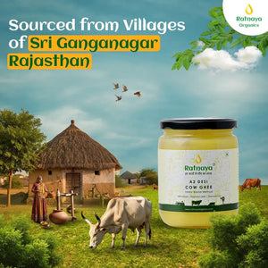 A2 Desi Cow Ghee 5 Litre | Bilona - Churned - Ratnaya Organics