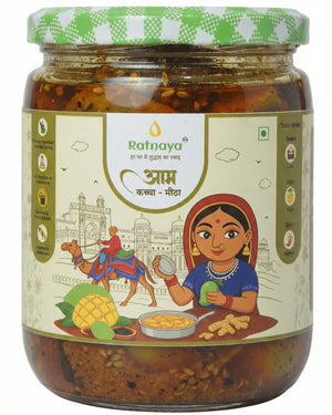 Mango Pickle (Homemade Aam Achaar) - Ratnaya Organics