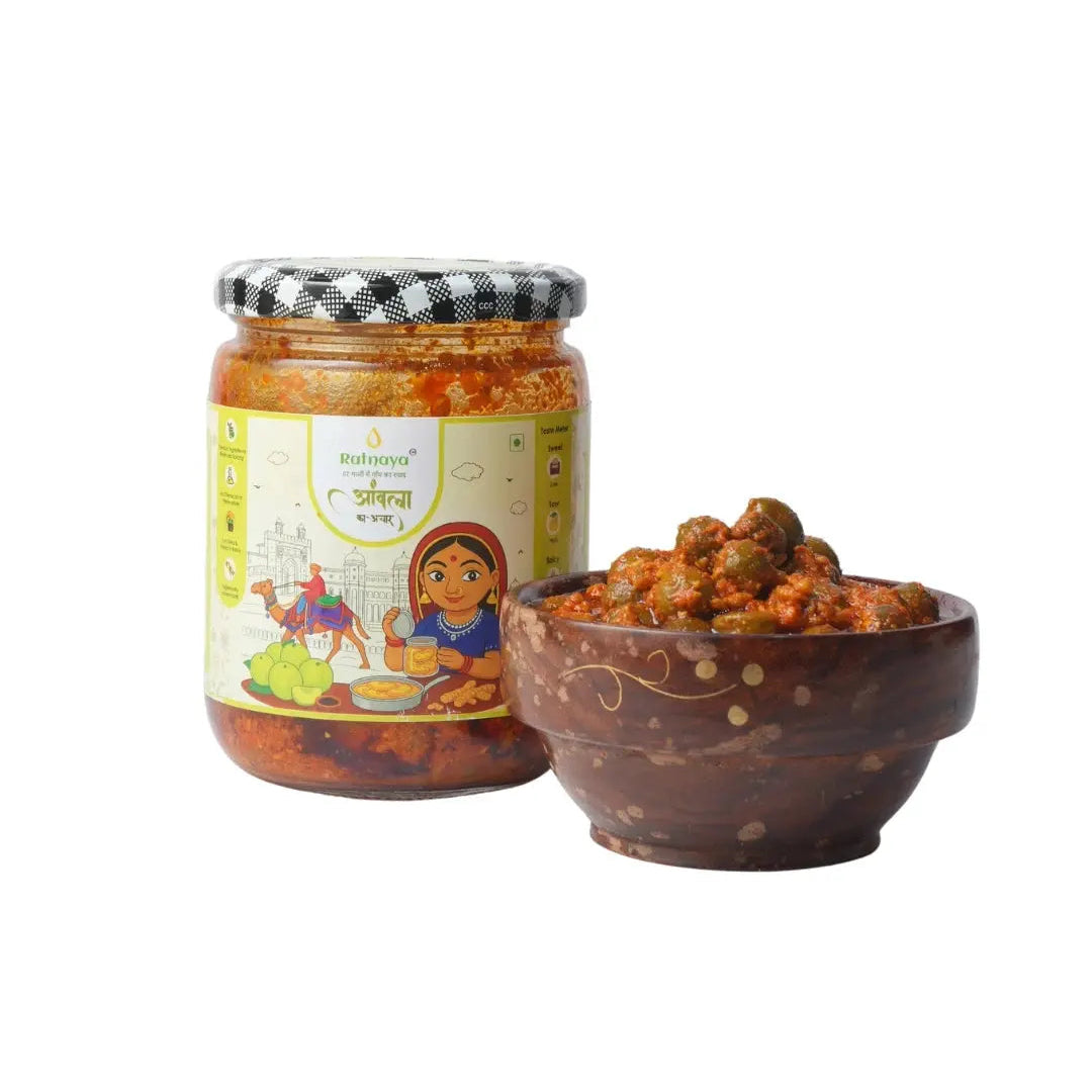 Homemade Ambla Pickle | Ambla ka Achar | Ratnaya Organics Ratnaya Organics