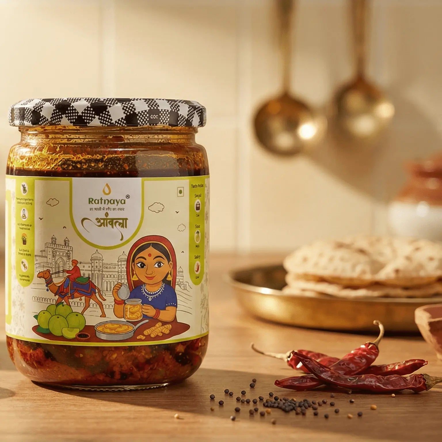 Gooseberry Pickle (Homemade Amla Achaar) - Ratnaya Organics