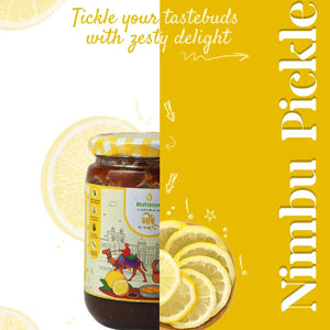 Lemon Pickle (Homemade Nimboo Achaar) Ratnaya Organics