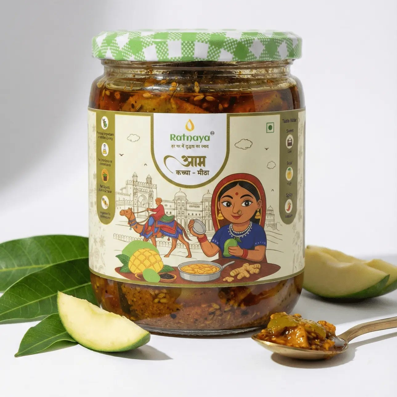 Mango Pickle (Homemade Aam Achaar) - Ratnaya Organics