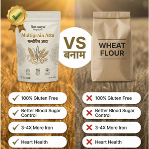 Multigrain Flour - 1Kg Bag - Ratnaya Organics