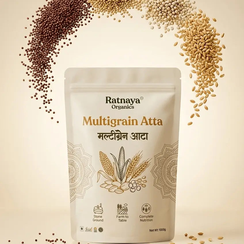 Multigrain Flour - 1Kg Bag - Ratnaya Organics