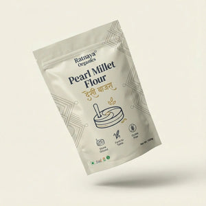 Pearl Millet Flour (Desi Bajri) - 1Kg Bag - Ratnaya Organics