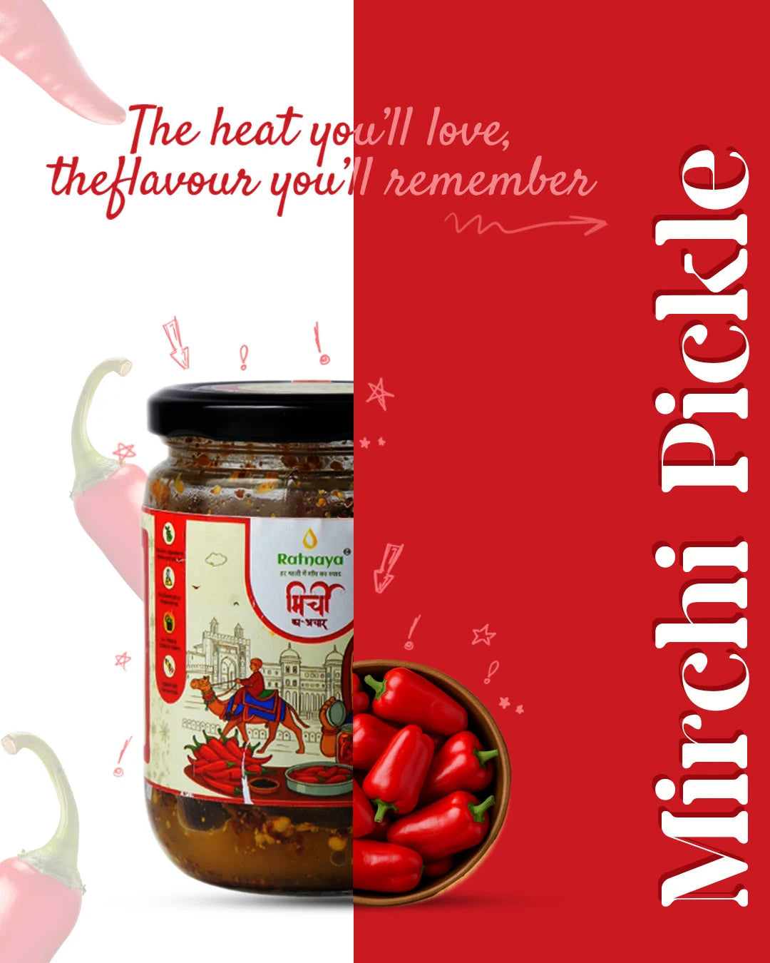 Homemade Mirch Pickle | Mirchi ka Achar | Ratnaya Organics Ratnaya Organics